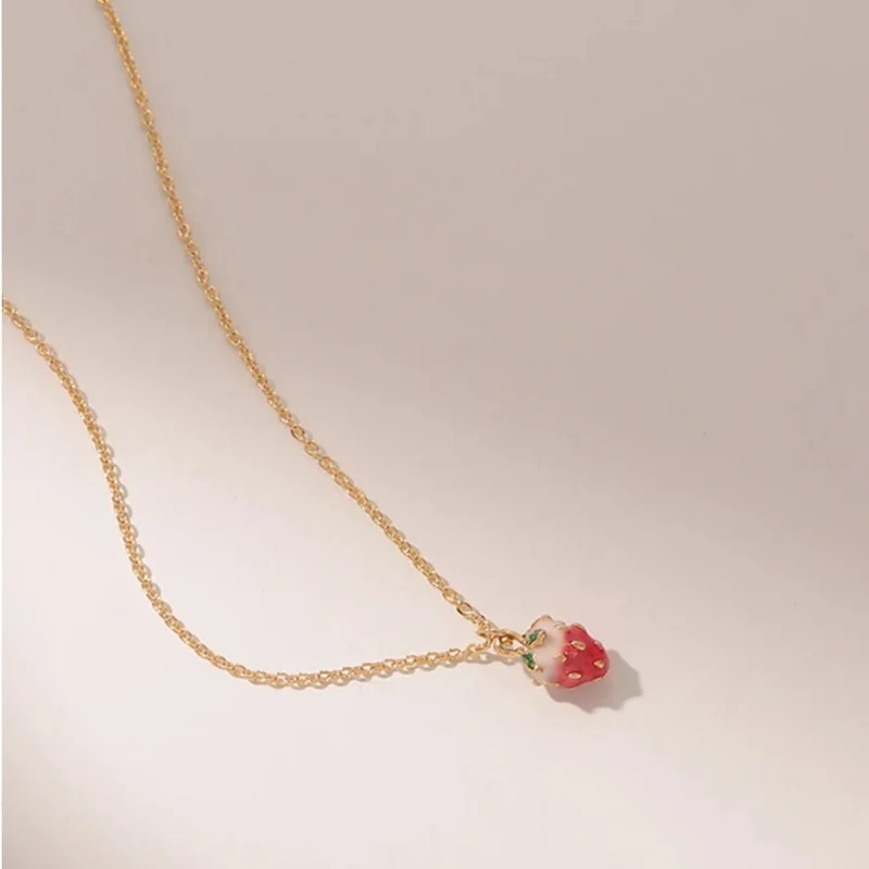 Collier Fraise Fille