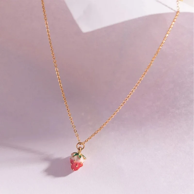 Collier Fraise Fille
