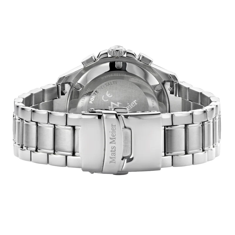Mats Meier Ponte Dei Salti Hommes Montre Argent MM00506