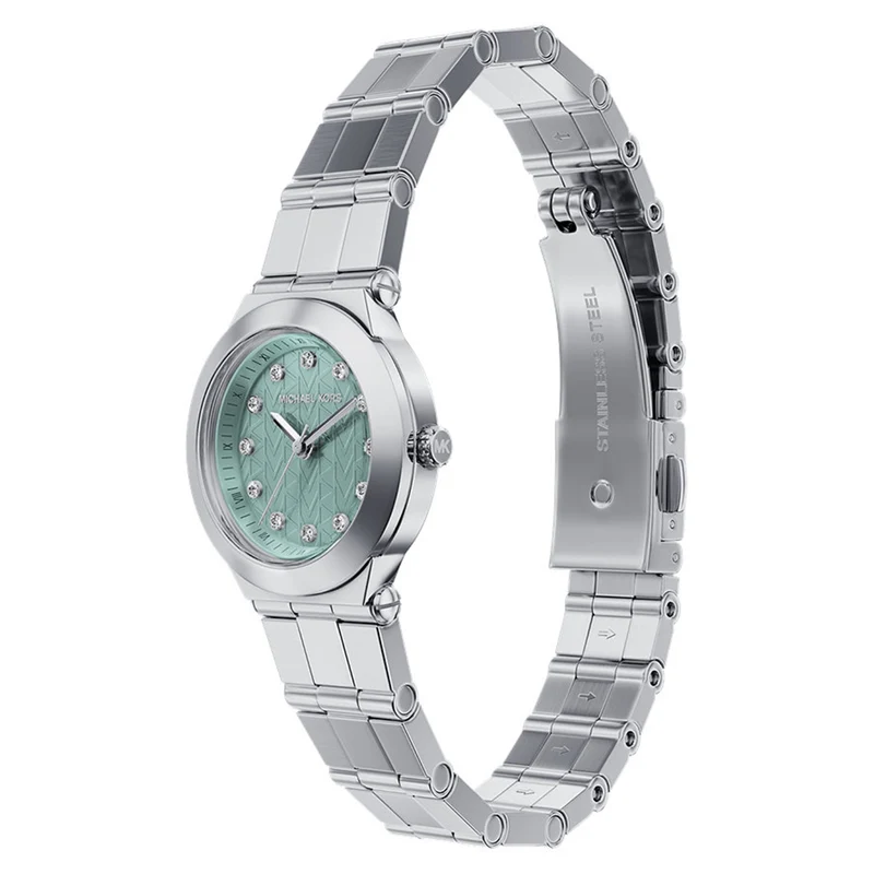 Michael Kors Billie Round Green Dial Watch MK7569