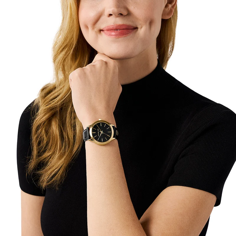 Michael Kors Slim Runway Femmes Montre Noir MK7553