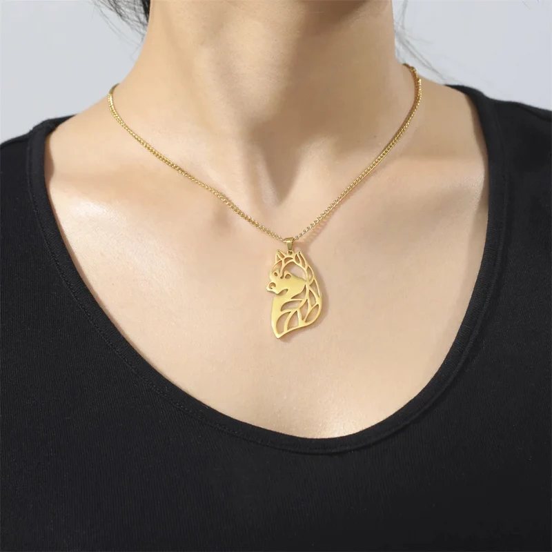 Collier Loup Femme