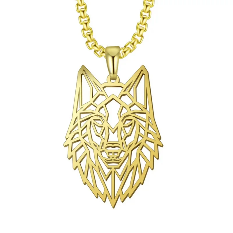 Collier Loup Origami