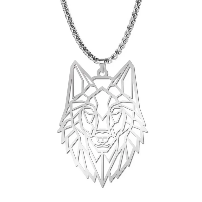 Collier Loup Origami