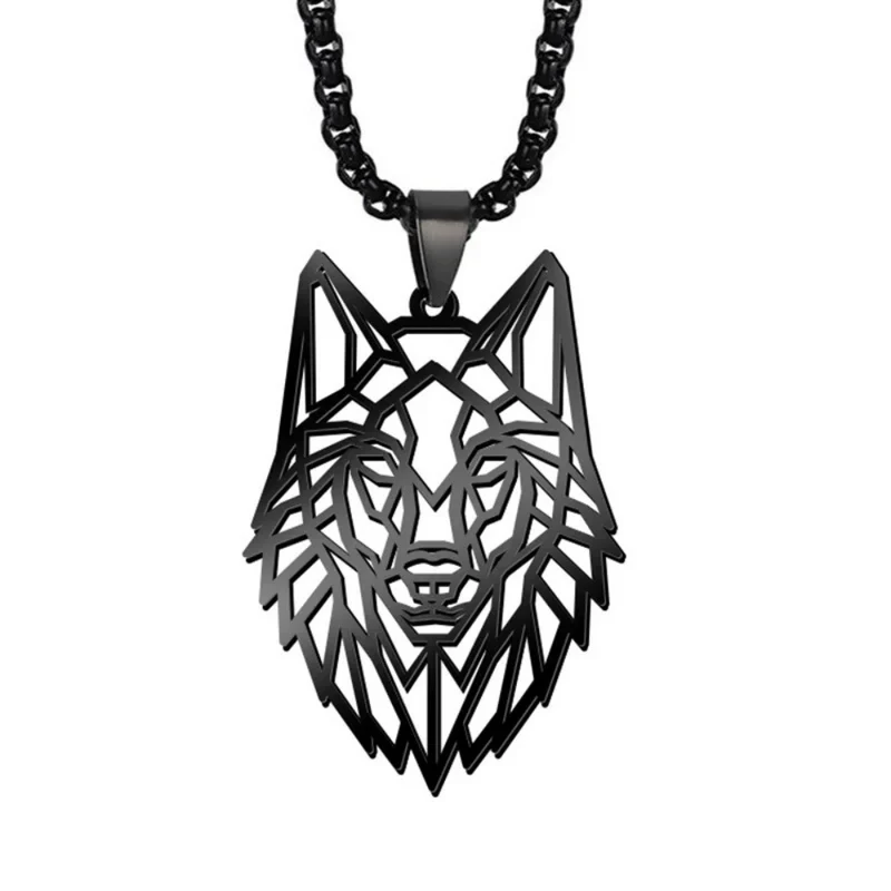Collier Loup Origami