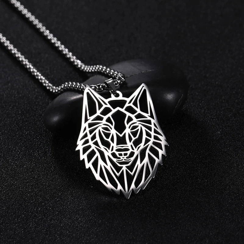Collier Loup Origami