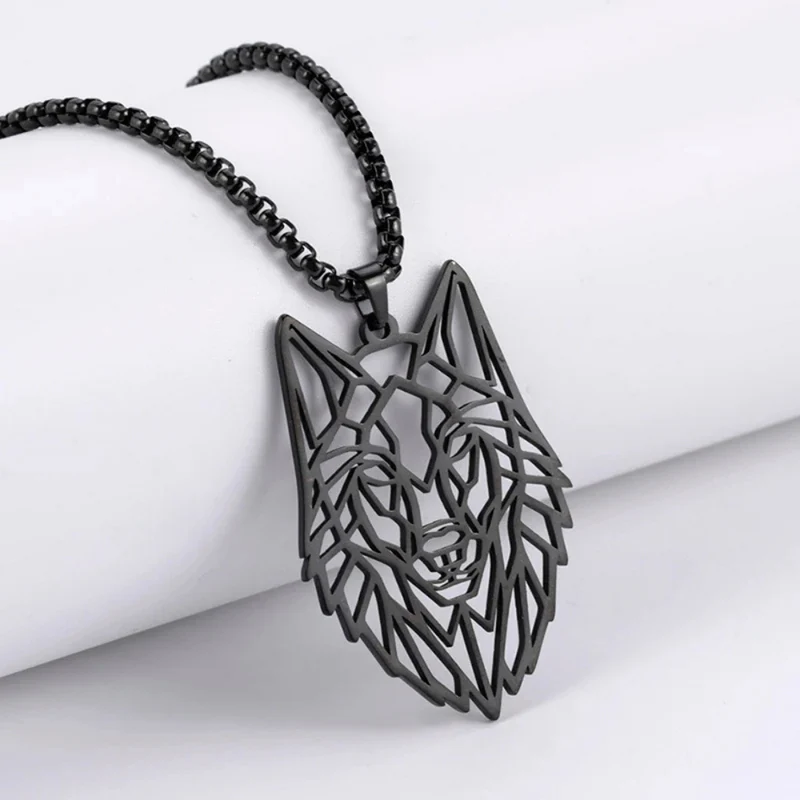 Collier Loup Origami