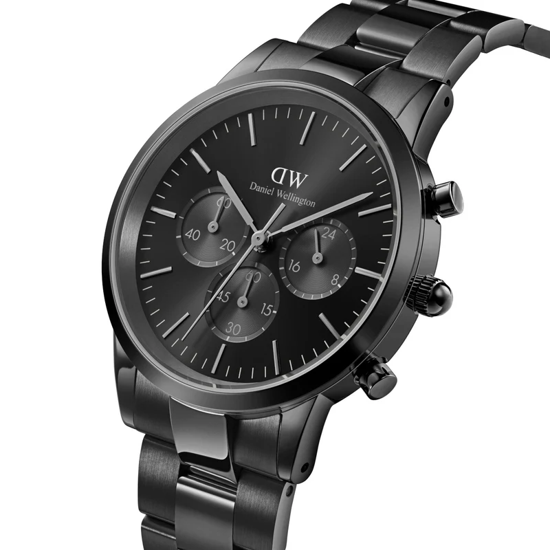 Daniel Wellington Iconic Link Hommes Montre Noir DW00100642