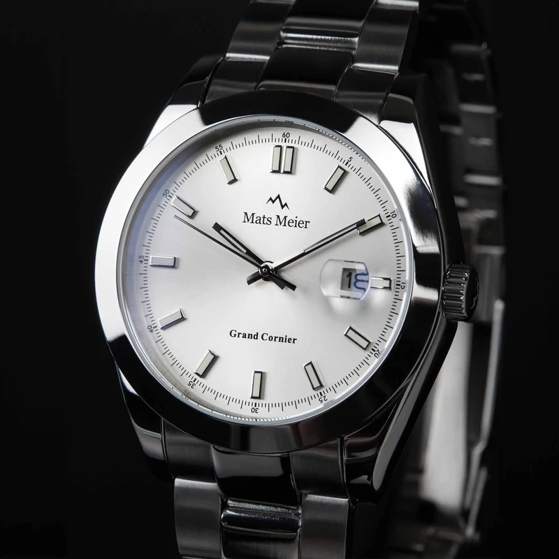 Mats Meier Grand Cornier Hommes Montre Argent MM00513