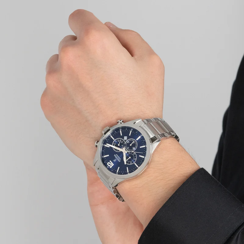 Festina Timeless Chrono Hommes Montre Argent F20343/7