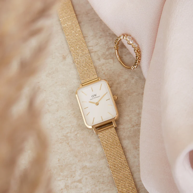 Daniel Wellington Quadro Gold Femmes Montre DW00100556