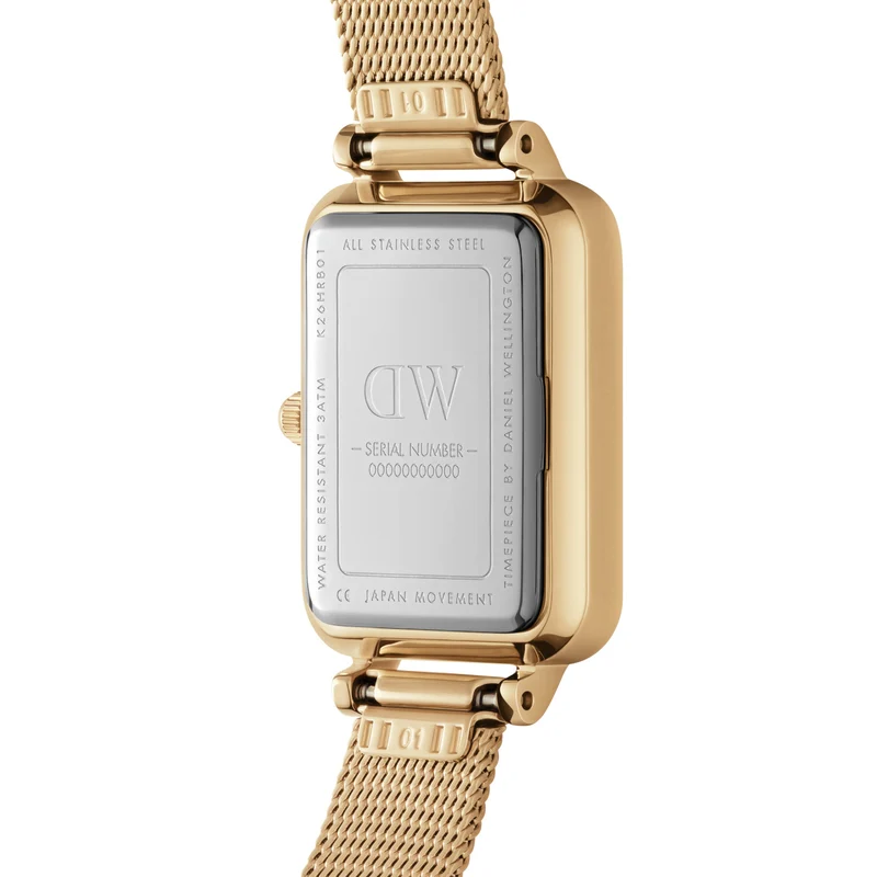 Daniel Wellington Quadro Gold Femmes Montre DW00100556