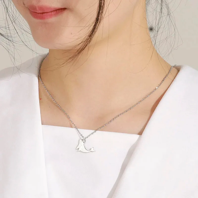 Collier Baleine Acier Inoxydable
