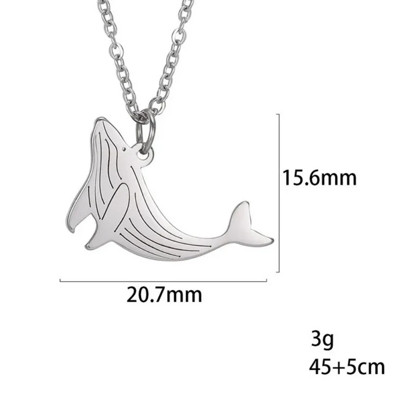 Collier Baleine Acier Inoxydable