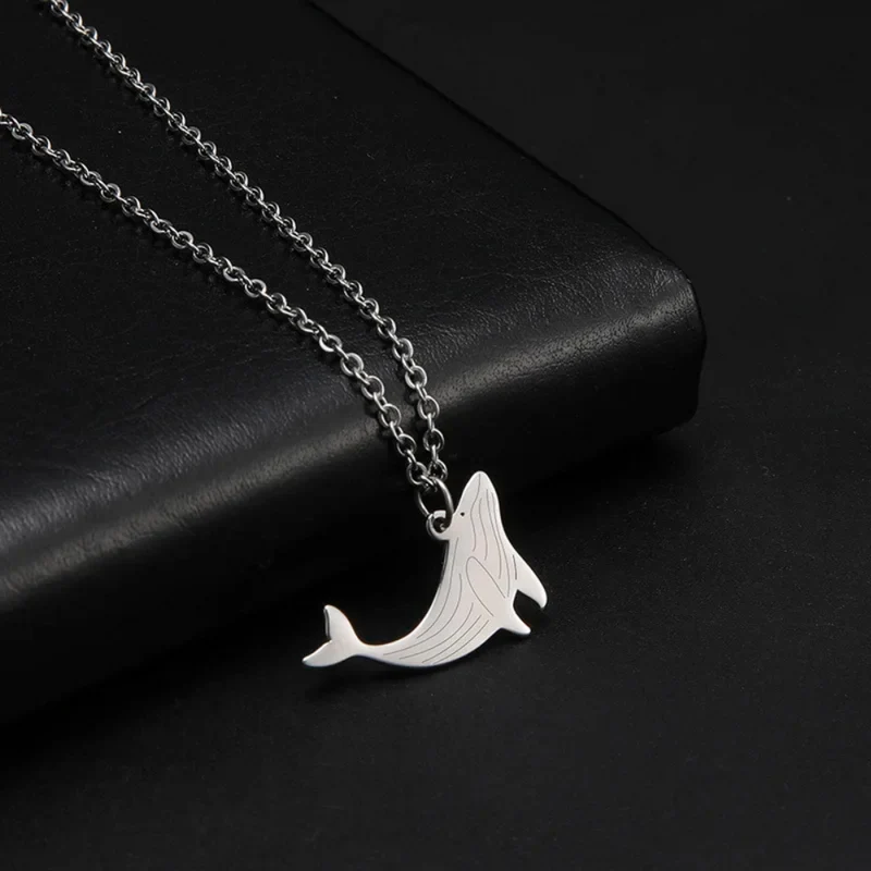 Collier Baleine Acier Inoxydable