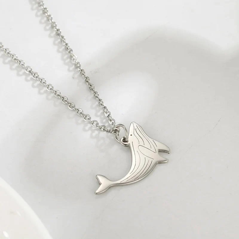 Collier Baleine Acier Inoxydable