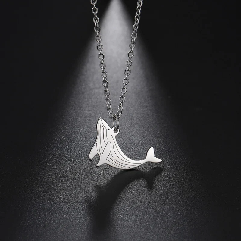 Collier Baleine Acier Inoxydable