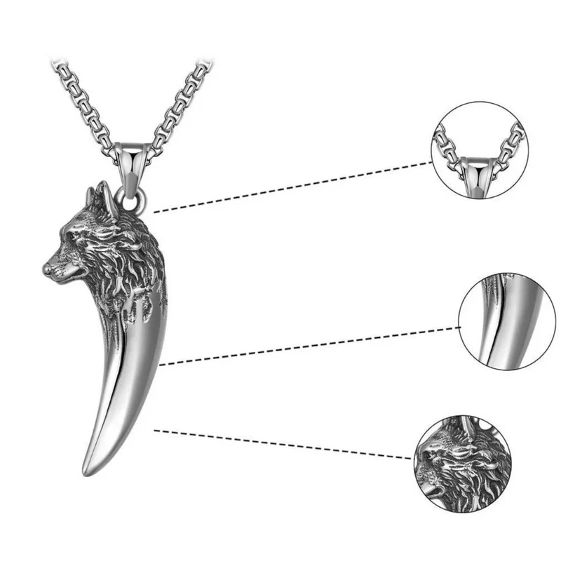 Collier Dent de Loup Homme