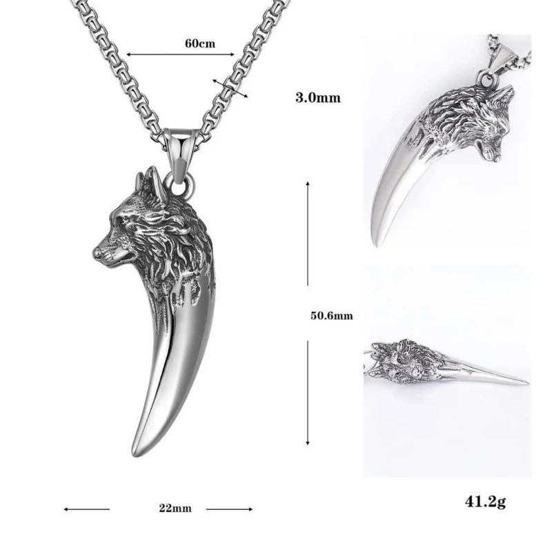 Collier Dent de Loup Homme
