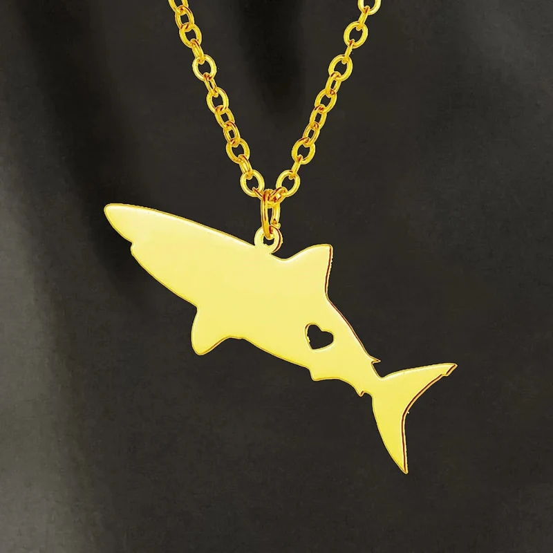 Collier Requin Cœur