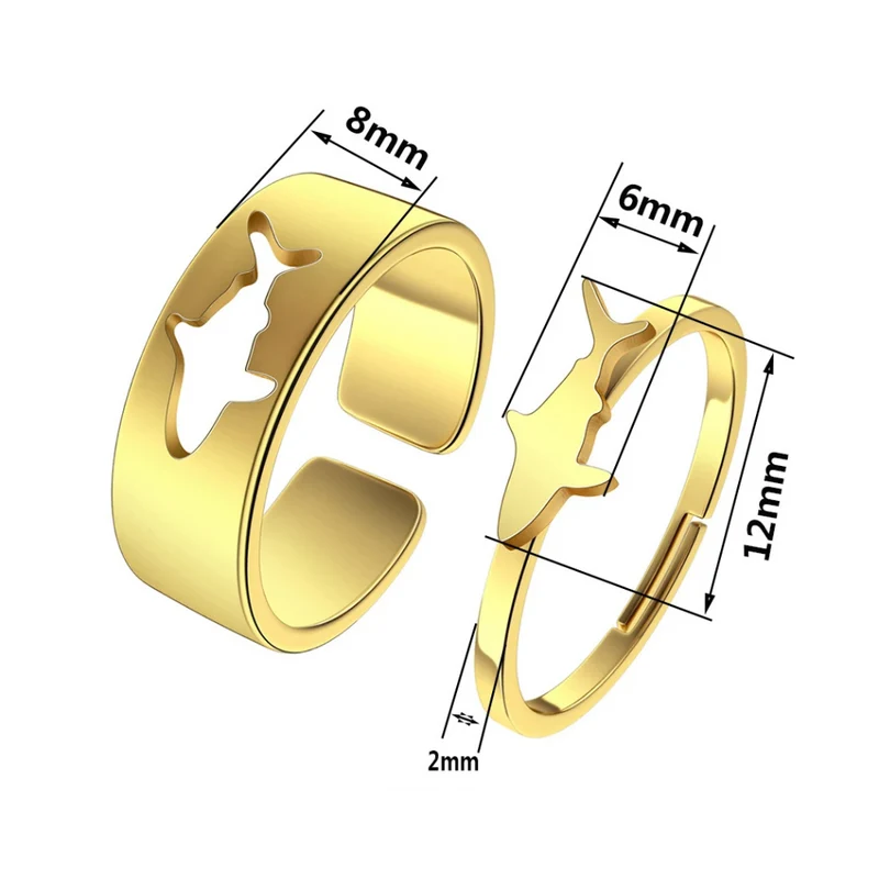 Double Bague Requin