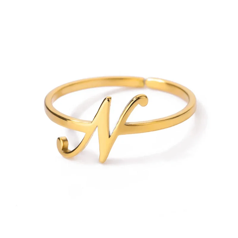 Bague Initiale N Femme