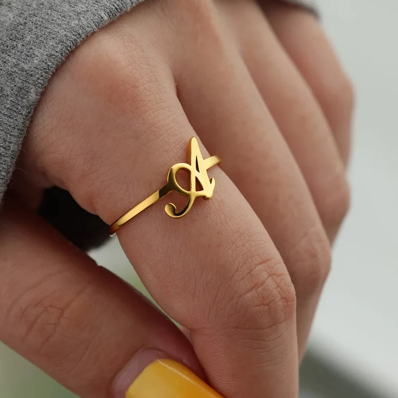 Bague Initiale U Femme