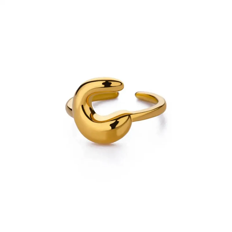 Bague Initiale Bubble