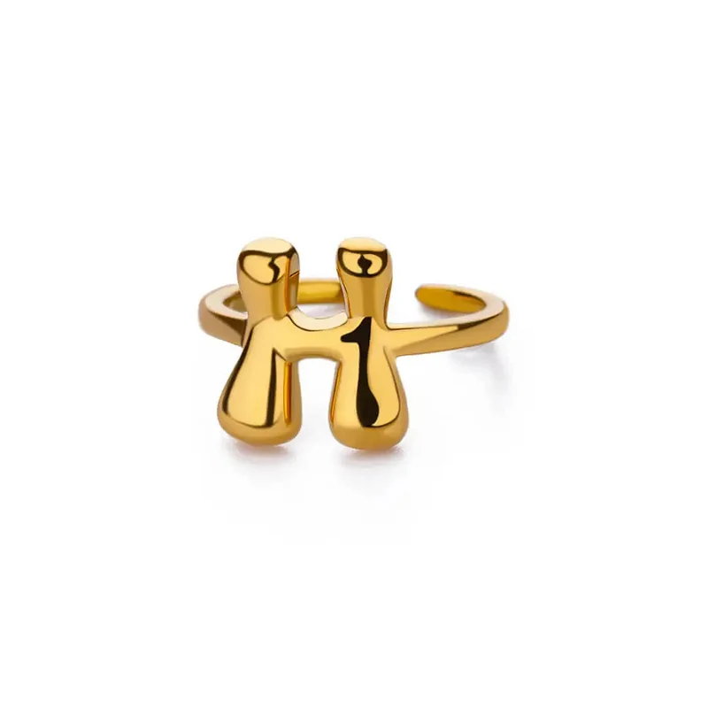 Bague Initiale Bubble