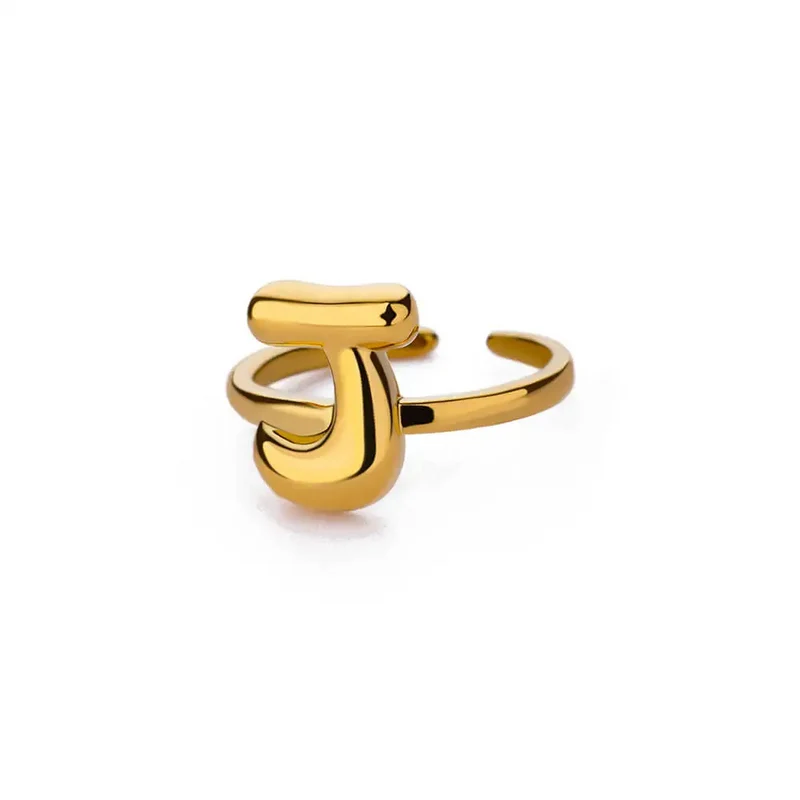 Bague Initiale Bubble
