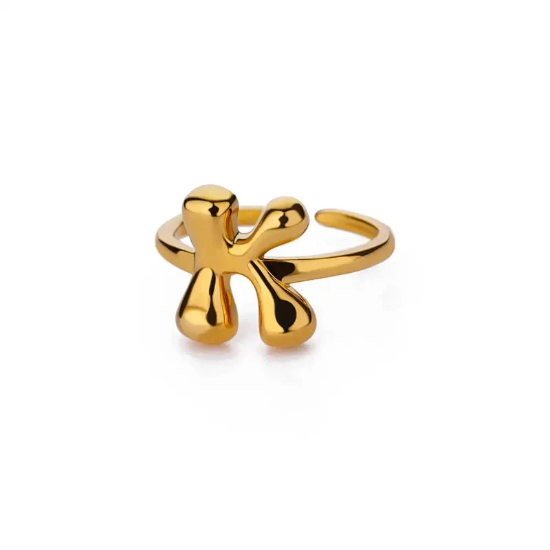 Bague Initiale Bubble