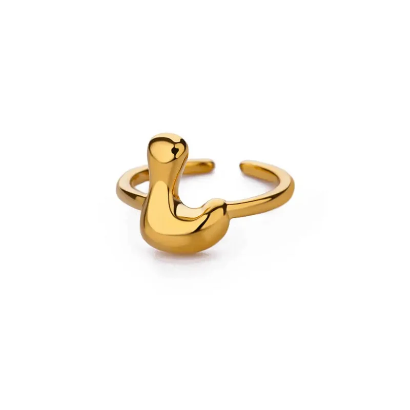 Bague Initiale Bubble