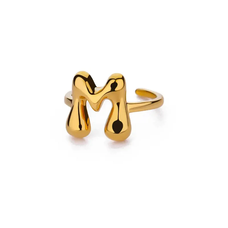 Bague Initiale Bubble