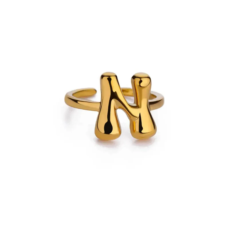 Bague Initiale Bubble