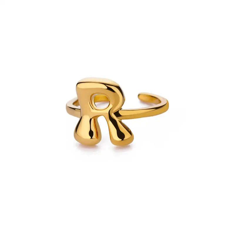 Bague Initiale Bubble