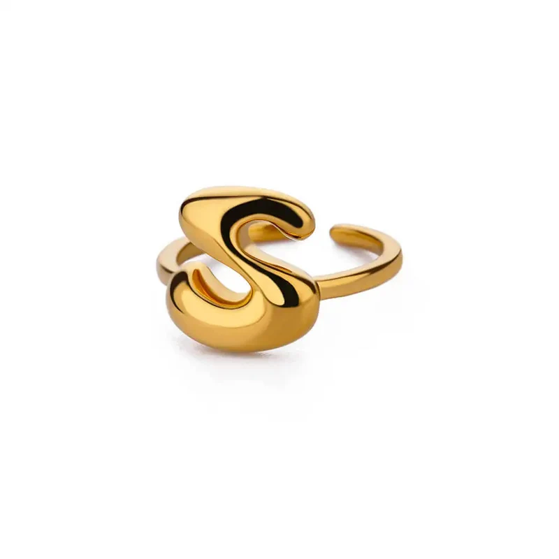Bague Initiale Bubble