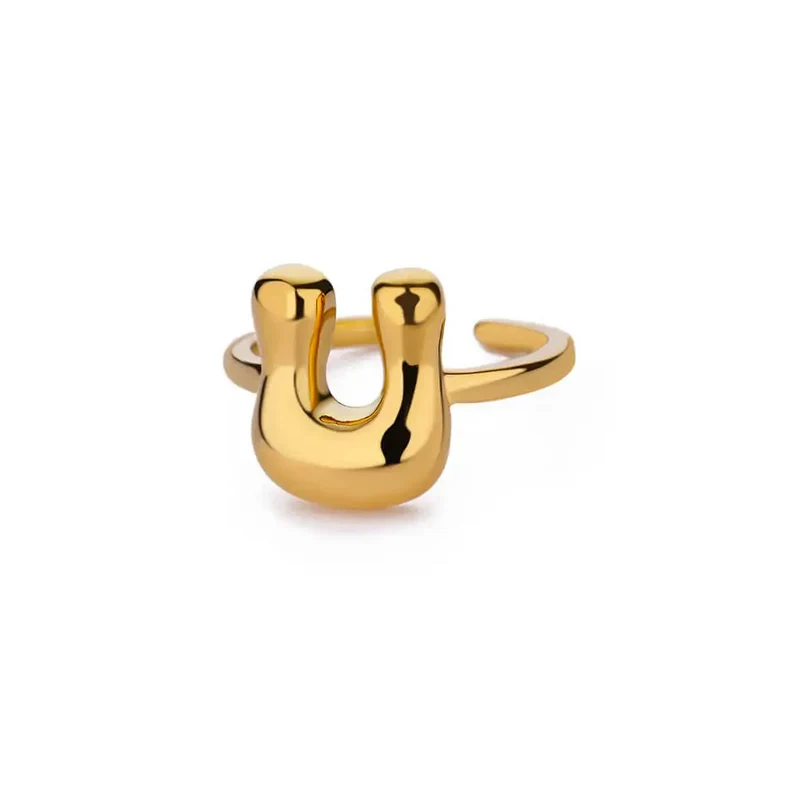 Bague Initiale Bubble