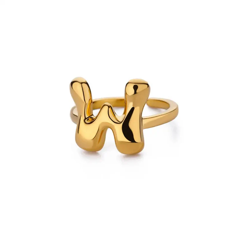 Bague Initiale Bubble