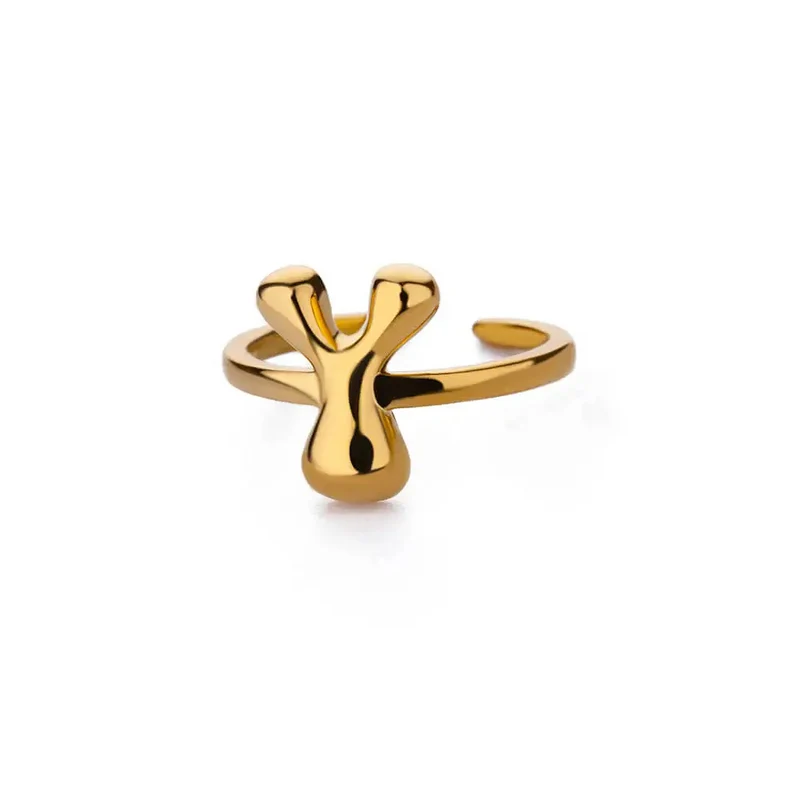 Bague Initiale Bubble