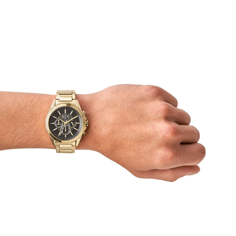 Armani Exchange Drexler Hommes Montre Or AX2611