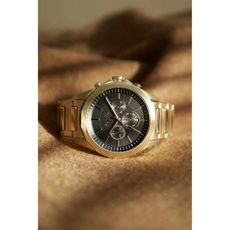 Armani Exchange Drexler Hommes Montre Or AX2611