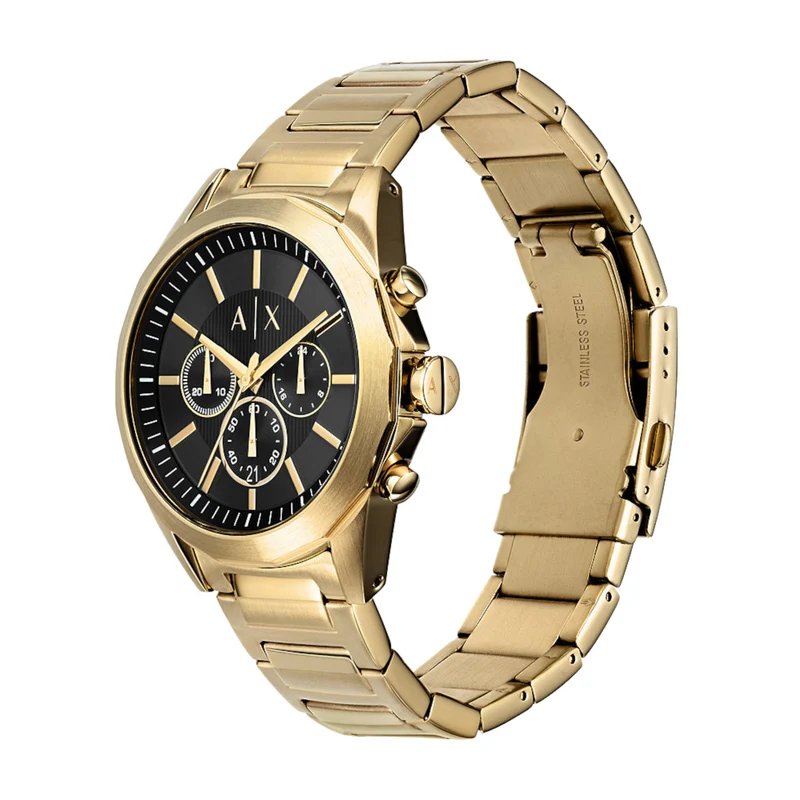 Armani Exchange Drexler Hommes Montre Or AX2611