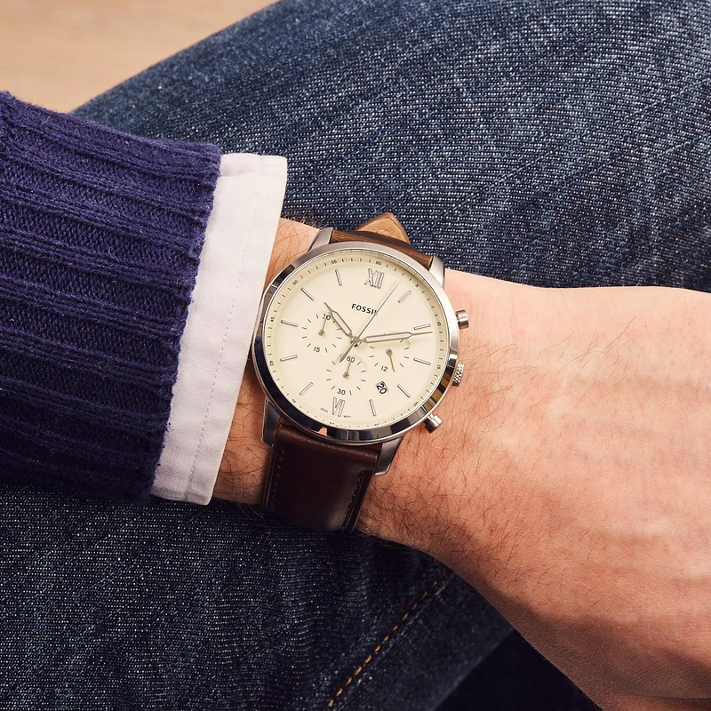Fossil Neutra Chrono Hommes Montre Marron FS5380