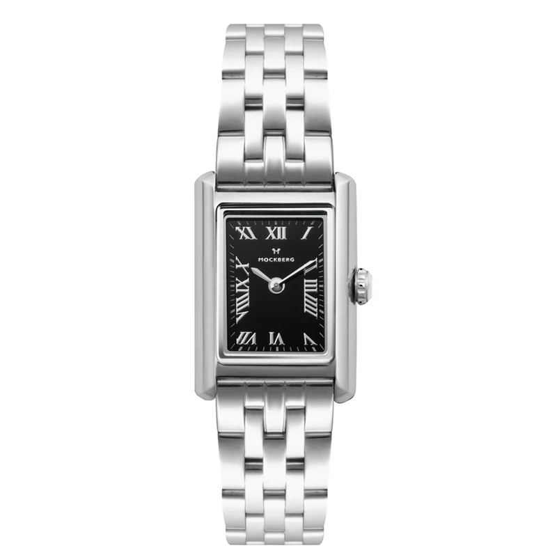 Mockberg Timeless Silver Noir Watch MO244