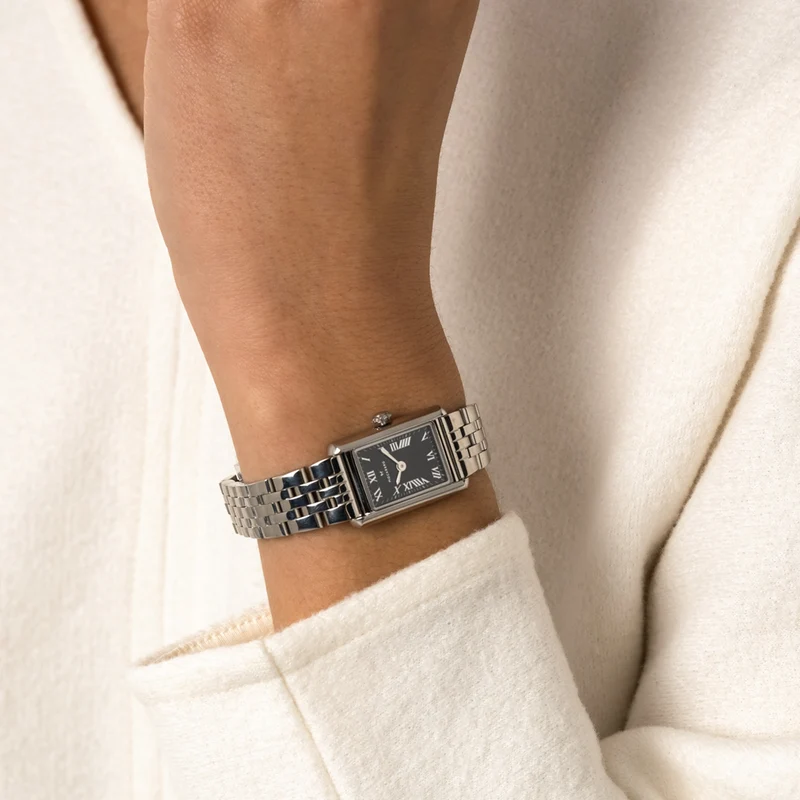 Mockberg Timeless Silver Noir Watch MO244