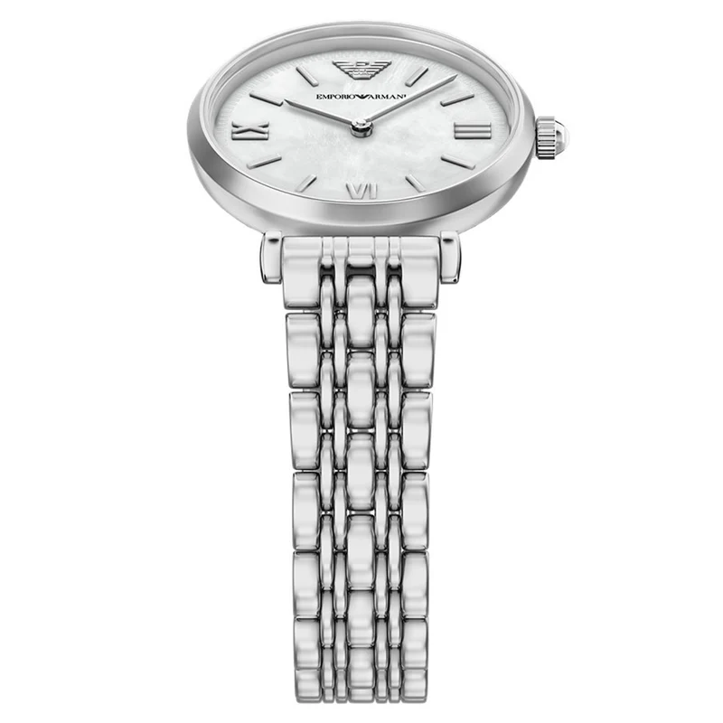 Emporio Armani Round White Dial Watch AR11768