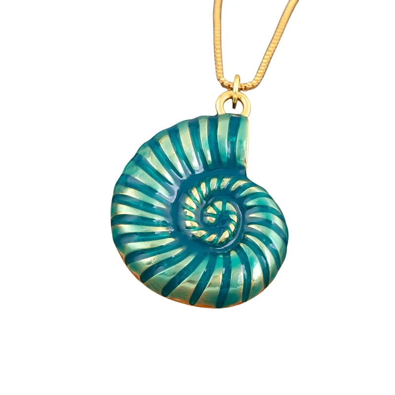 Collier Escargot Vert