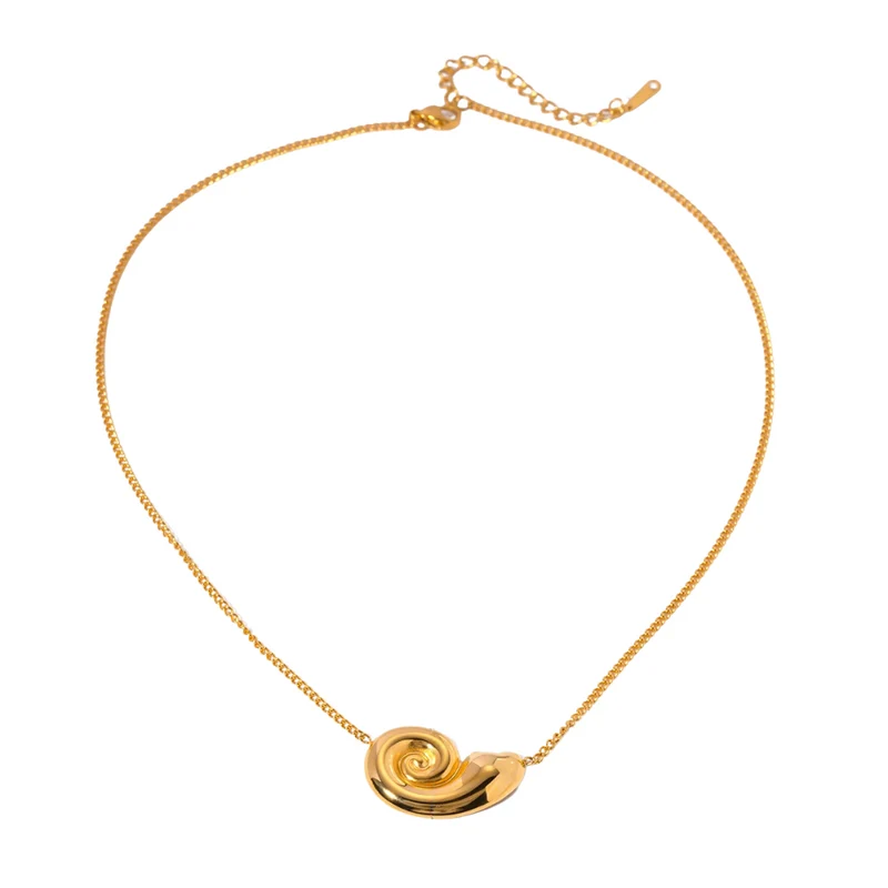 Collier Escargot Or