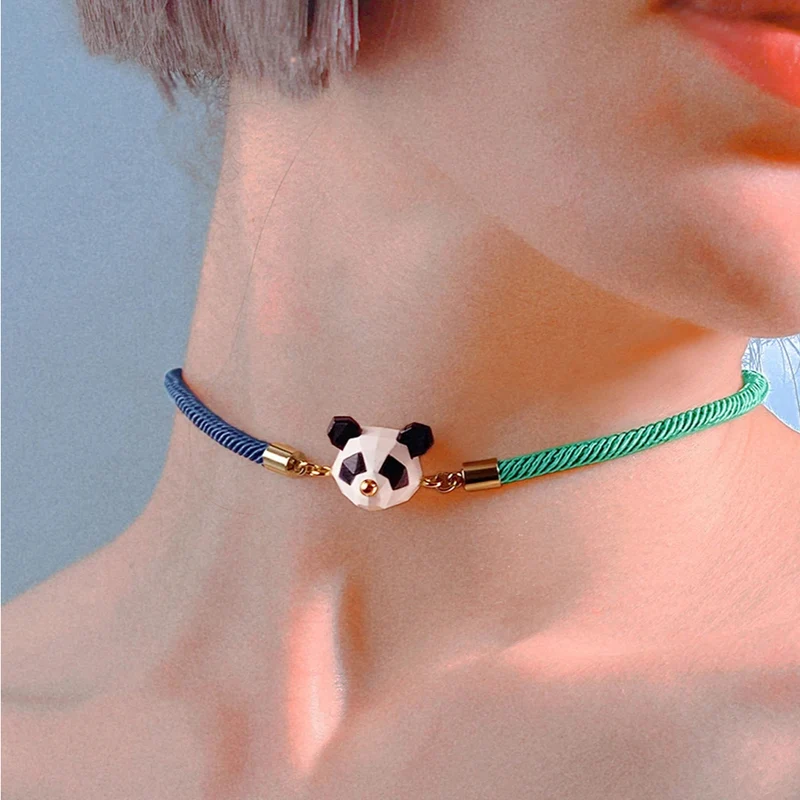 Collier Panda Origami