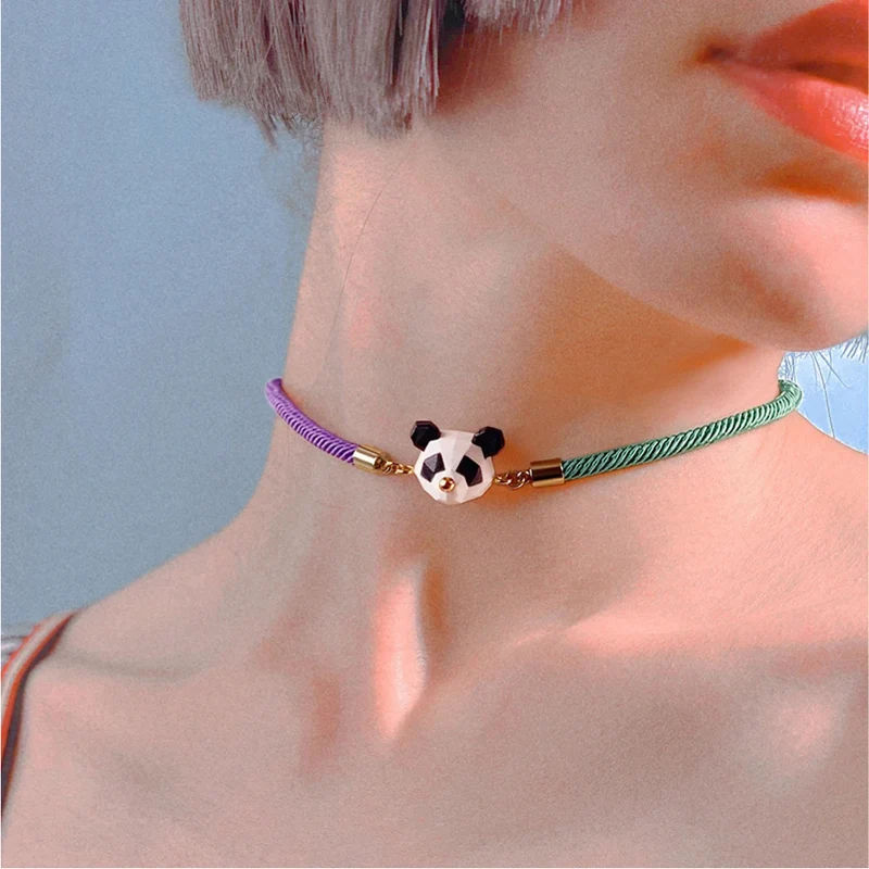 Collier Panda Origami